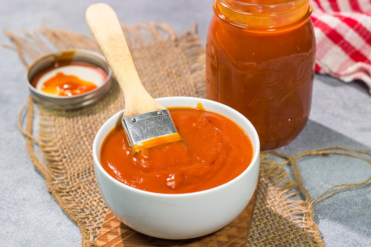 This Western NC BBQ Sauce is a tangy and full of flavor. We love this sauce brushed on grilled chicken or drizzled over a pulled pork sandwich!