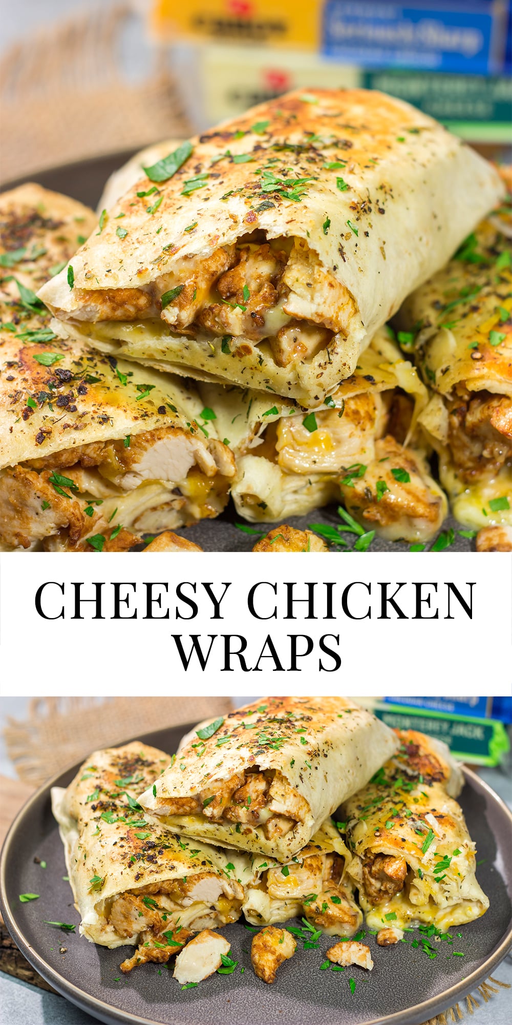 These Cheesy Chicken Wraps are a cinch to make...and they're sure to become a new family favorite. This recipe is perfect for busy weeknights!